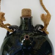 Beautiful vintage wall vinegar maker in green sandstone. Folk Art. Lora Menorca. Year 80 90