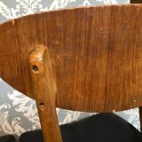 Two vintage chairs compass feet, 1950