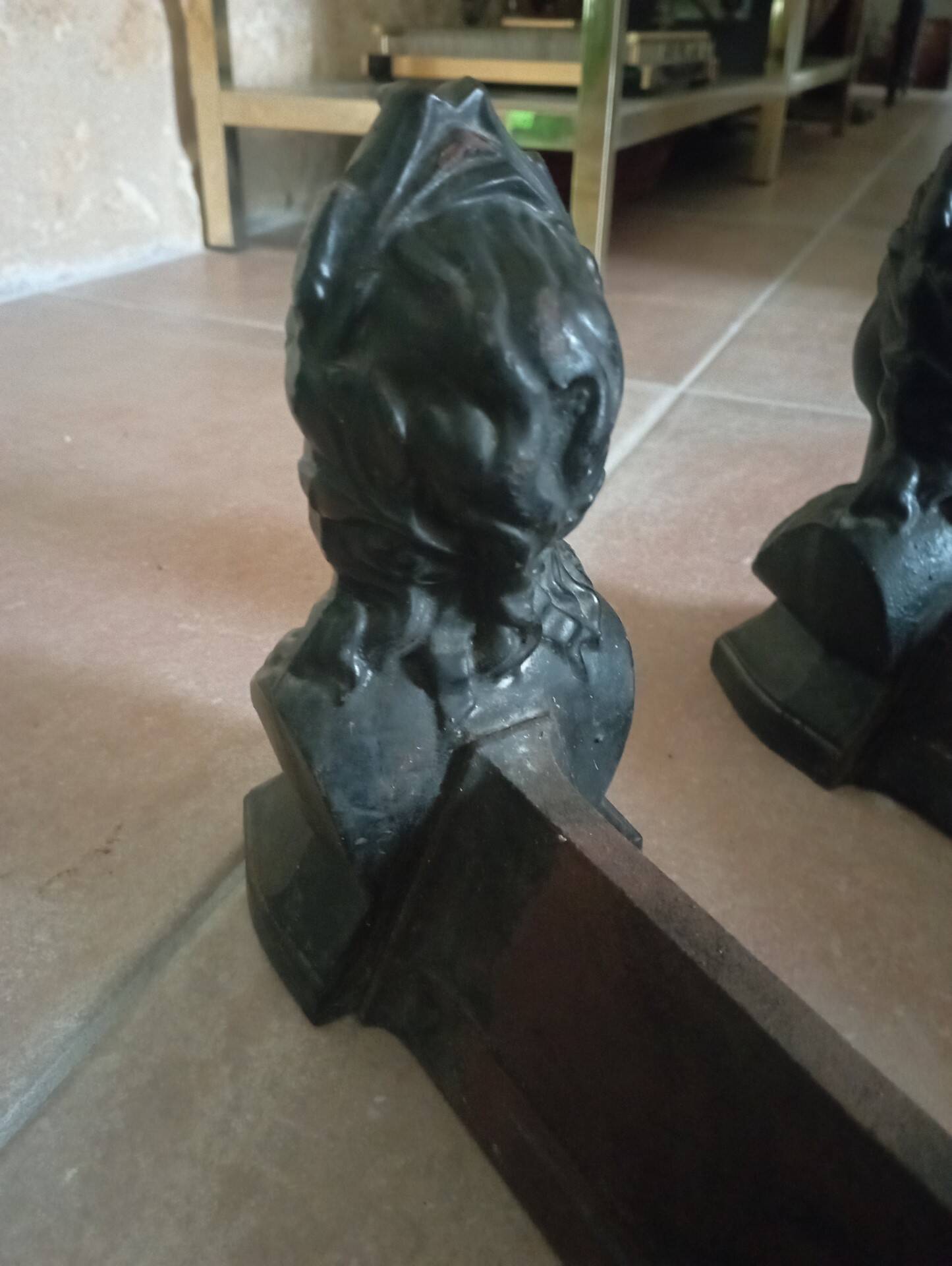 Pair of old andirons