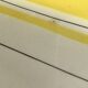 Oval plate Salins Montréal yellow checkered