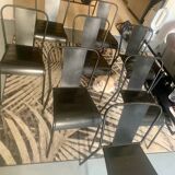 Set of 8 metal chairs