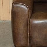 Reclining canapé De Sede DS47 in restored buffalo neck leather