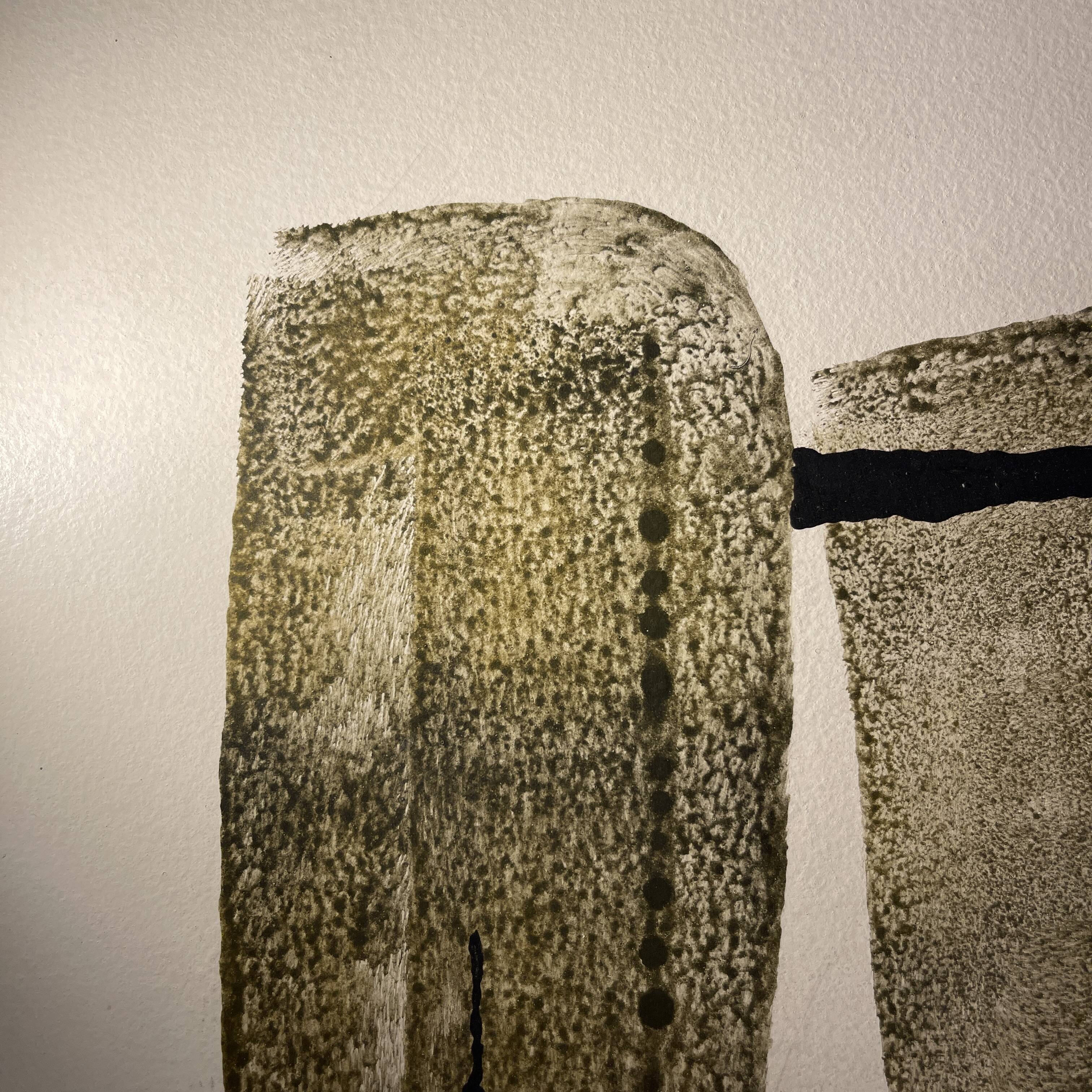 Abstract painting, Georges (Géo) De Vlamynck, oil on panel, ca 1960