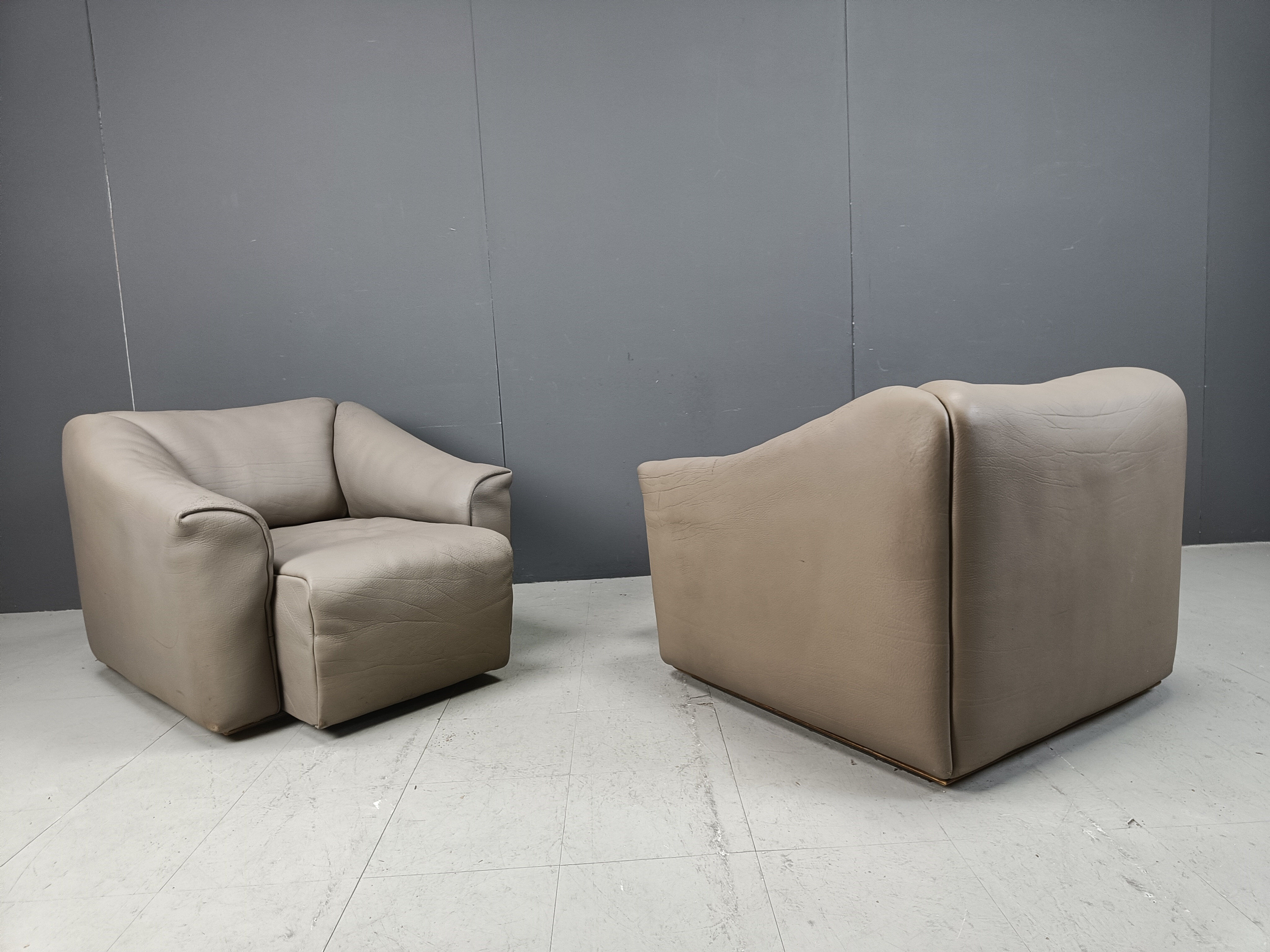 Pair of DS47 armchairs, 1970s