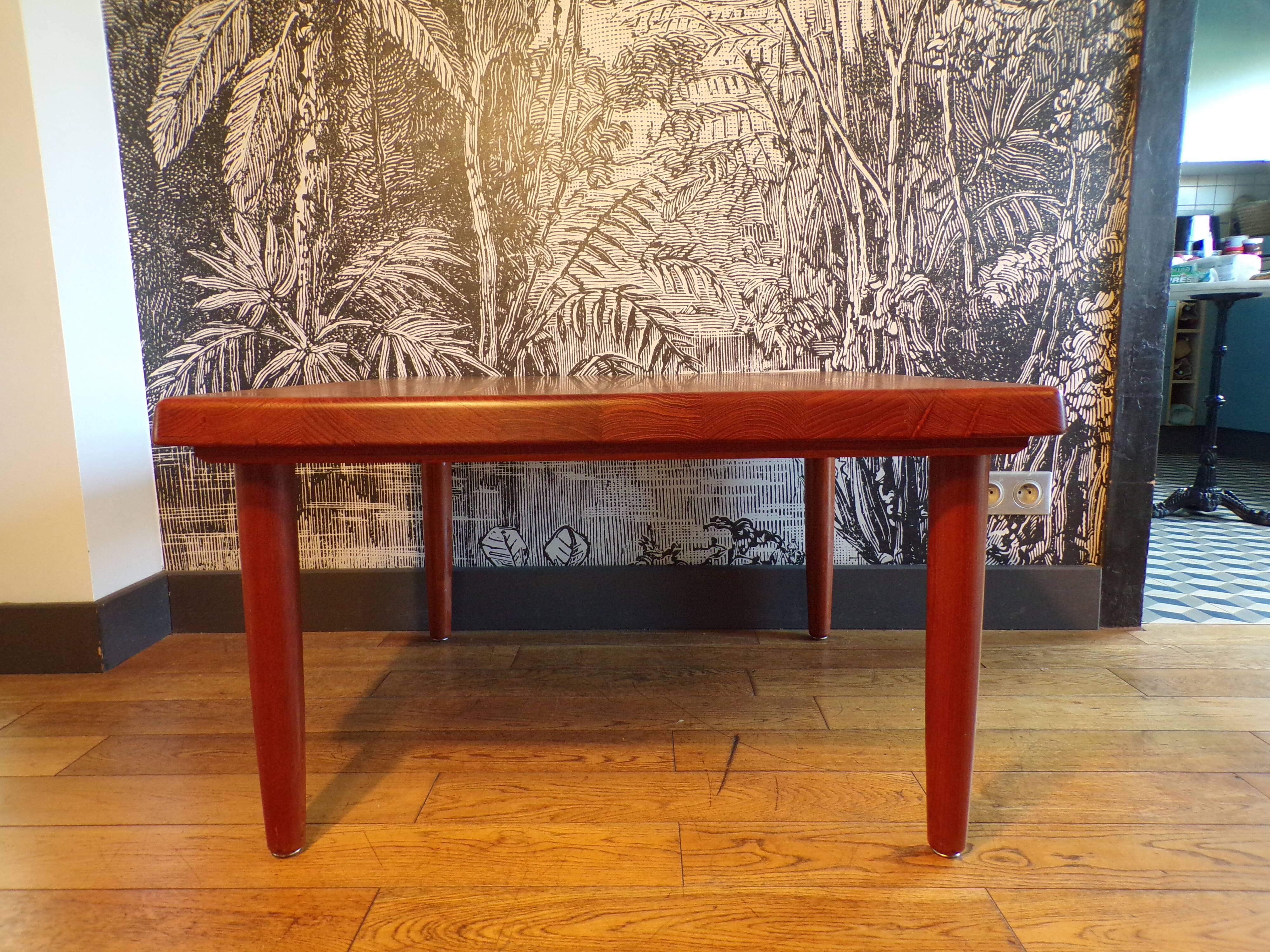 Niels Bach Denmark teak coffee table 83x83cm