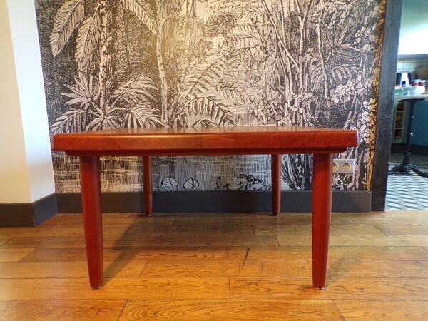 Table basse Niels Bach Danemark en teck 83x83cm