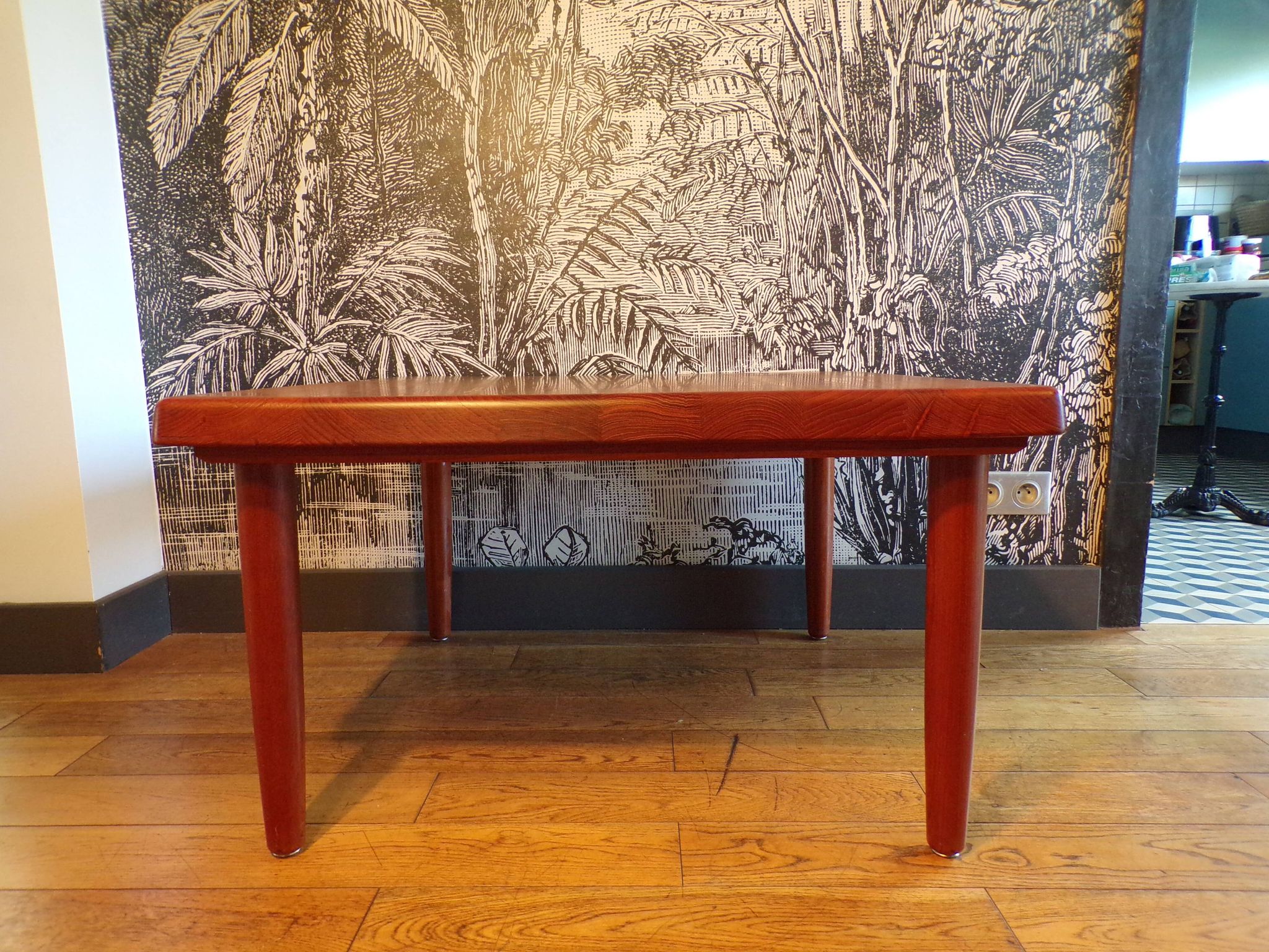 Table basse Niels Bach Danemark en teck 83x83cm