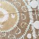Vintage hand-embroidered tablecloth 140x156 cm