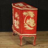 20th century lacquered and painted Venetian sideboard