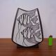 Studio ceramic vase with fishes from Carstens / Goldscheider, 1950s