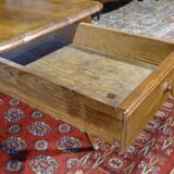 Table en merisier XVIIIème siècle Louis XV à deux tiroirs