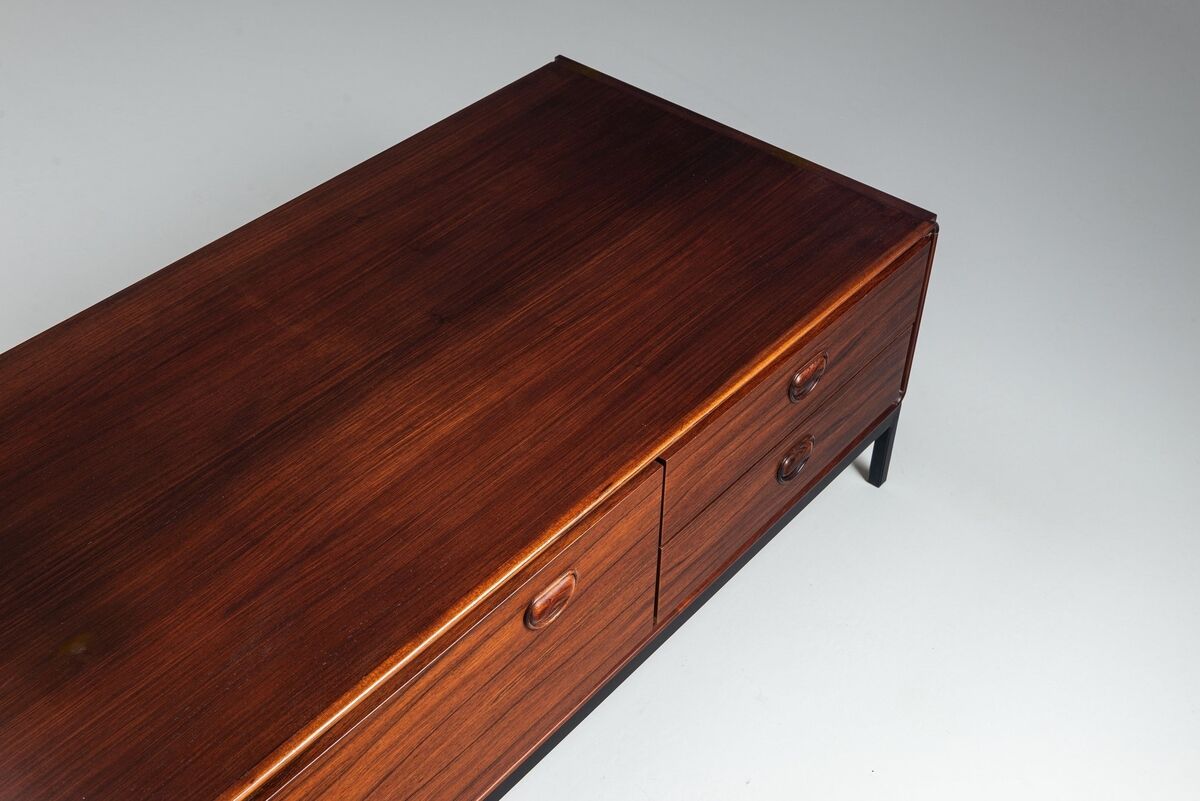 Fristho Franeker lowboard in rosewood, The Netherlands, 1960