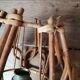 Rattan wall light
