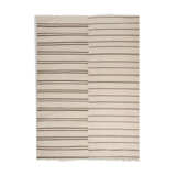 Vintage Anatolian Striped Hemp Kilim Rug