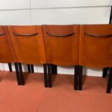 Chair Coral Mattéo Grassi in brown leather