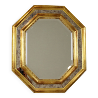 Miroir vénitien deknudt trapèze octogonal à facettes 80x68cm
