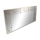 Antique Venetian brasserie mirror in eglomisé glass