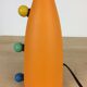 Lampe Olivier Villatte bois orange années 80