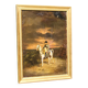Peinture à l'huile sur toile représentant Napoléon