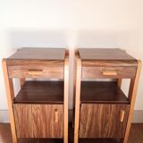 Pair of vintage bedside tables