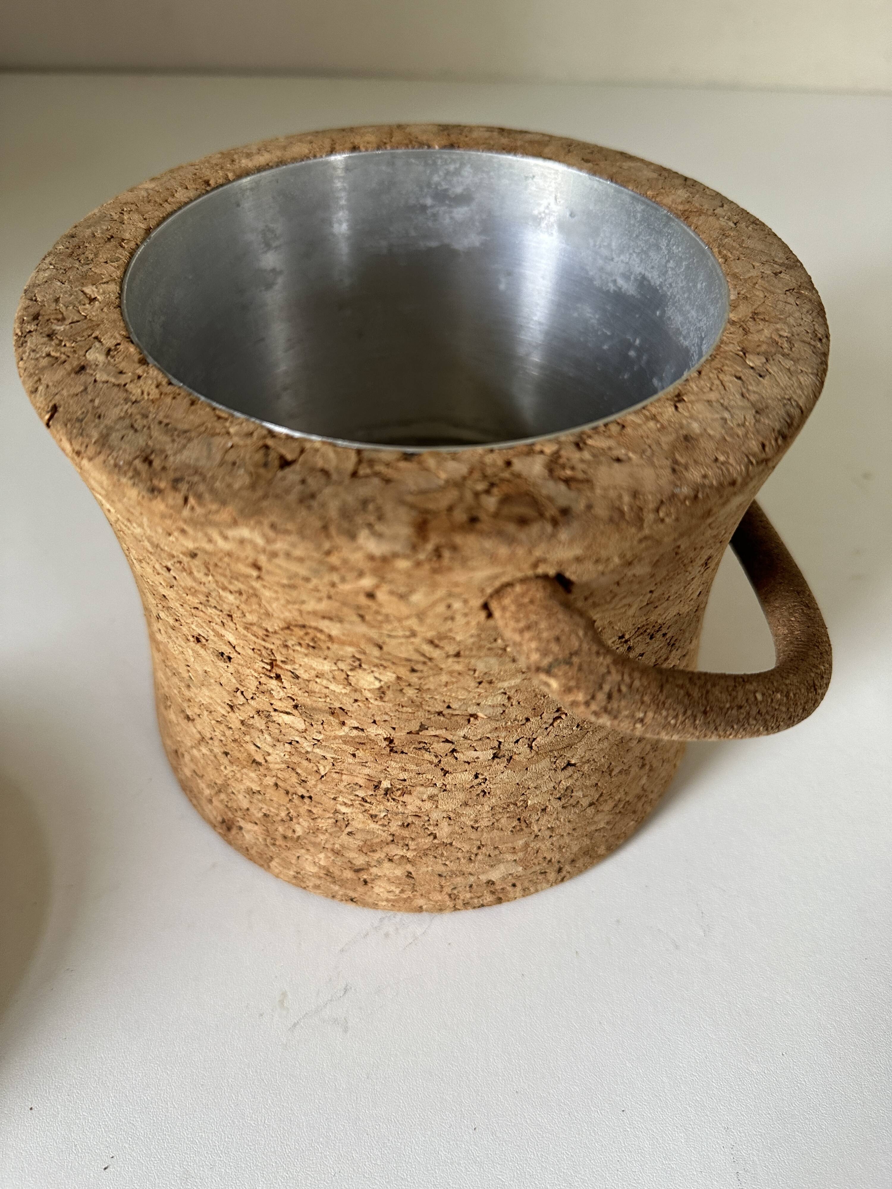 Vintage 60s design cork ice cube tray