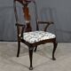 Pair of Chippendale Mahogany Armchairs, England - Early 20th Century