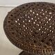 Vintage 1970s rattan tamtam diabolo stool