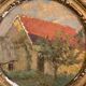 Oil on wood country house