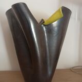 Vase céramique noire Elchinger