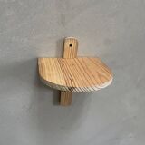 Small wall-mounted wooden shelf