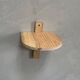 Small wall-mounted wooden shelf