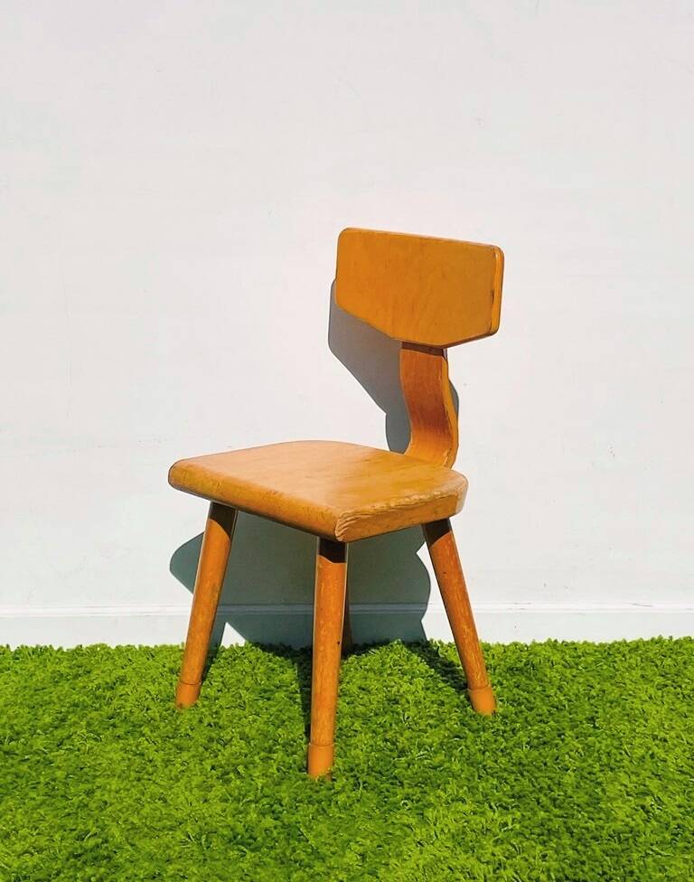 Chaise enfant Schilte. 60s Vintage