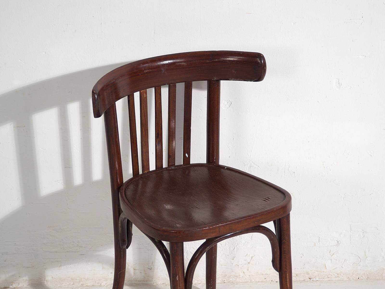 Antique bistro chairs (circa 1920). Set of 6 pieces #1