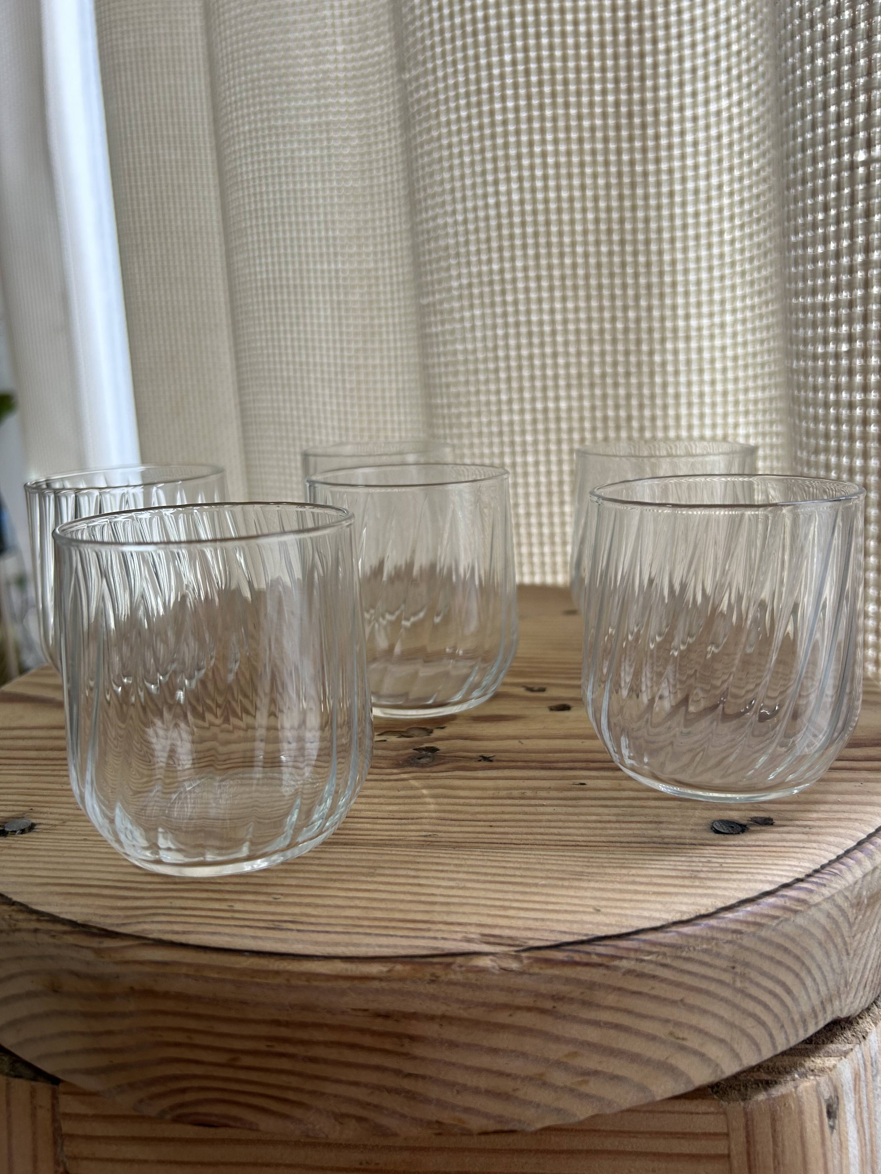 Lot de 6 verres à eau