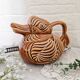 Vintage Sarreguemines slip duck pitcher
