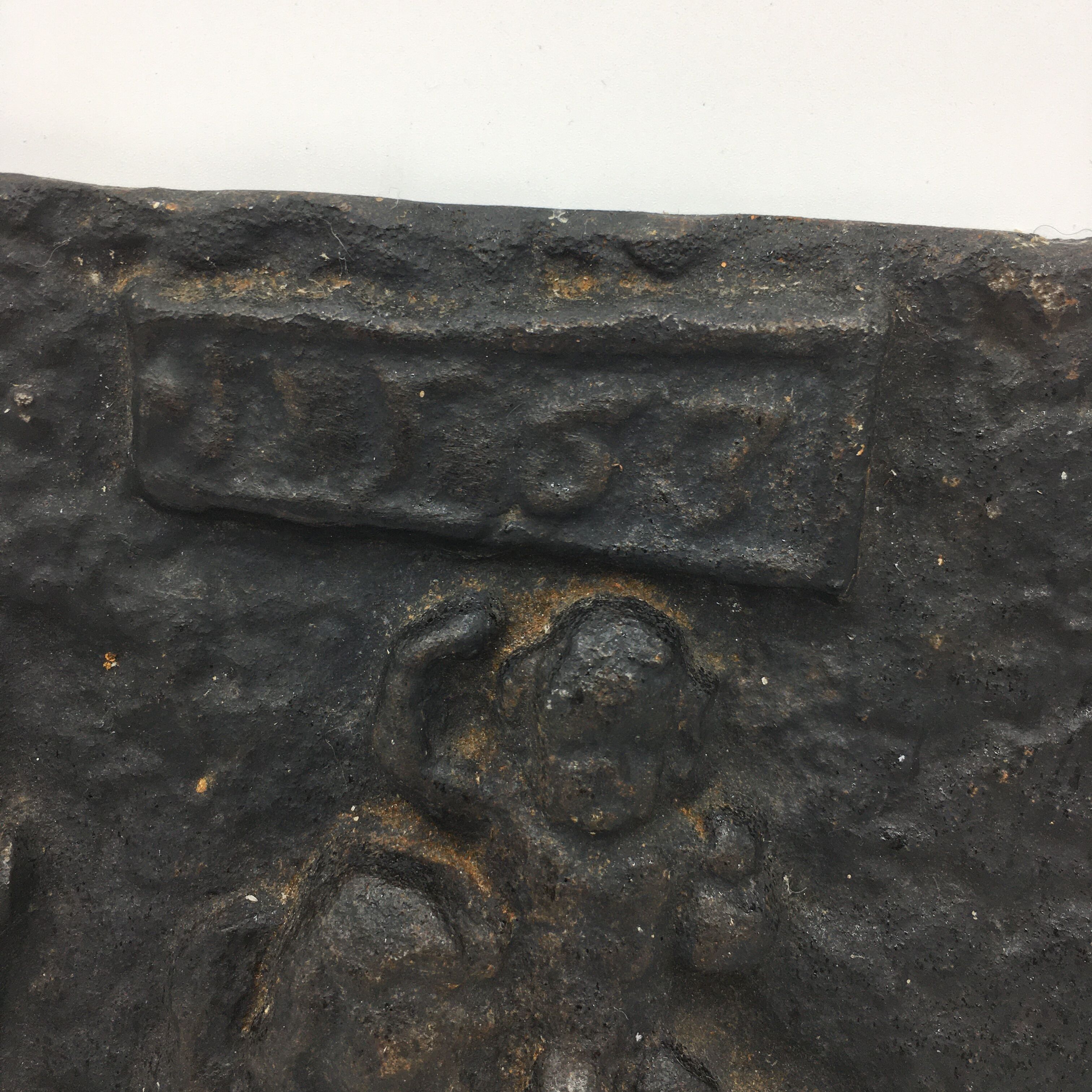 Cast iron chimney plate