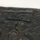 Cast iron chimney plate
