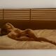 Oil on canvas, 1970, "Reclining Woman."  80x54