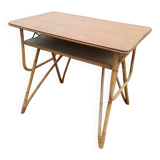 Vintage antique rattan desk