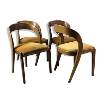 Set de 4 chaises Baumann modèle gondole