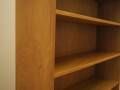 Danish ash veneer bookcase with adjustable shelves, 1970s