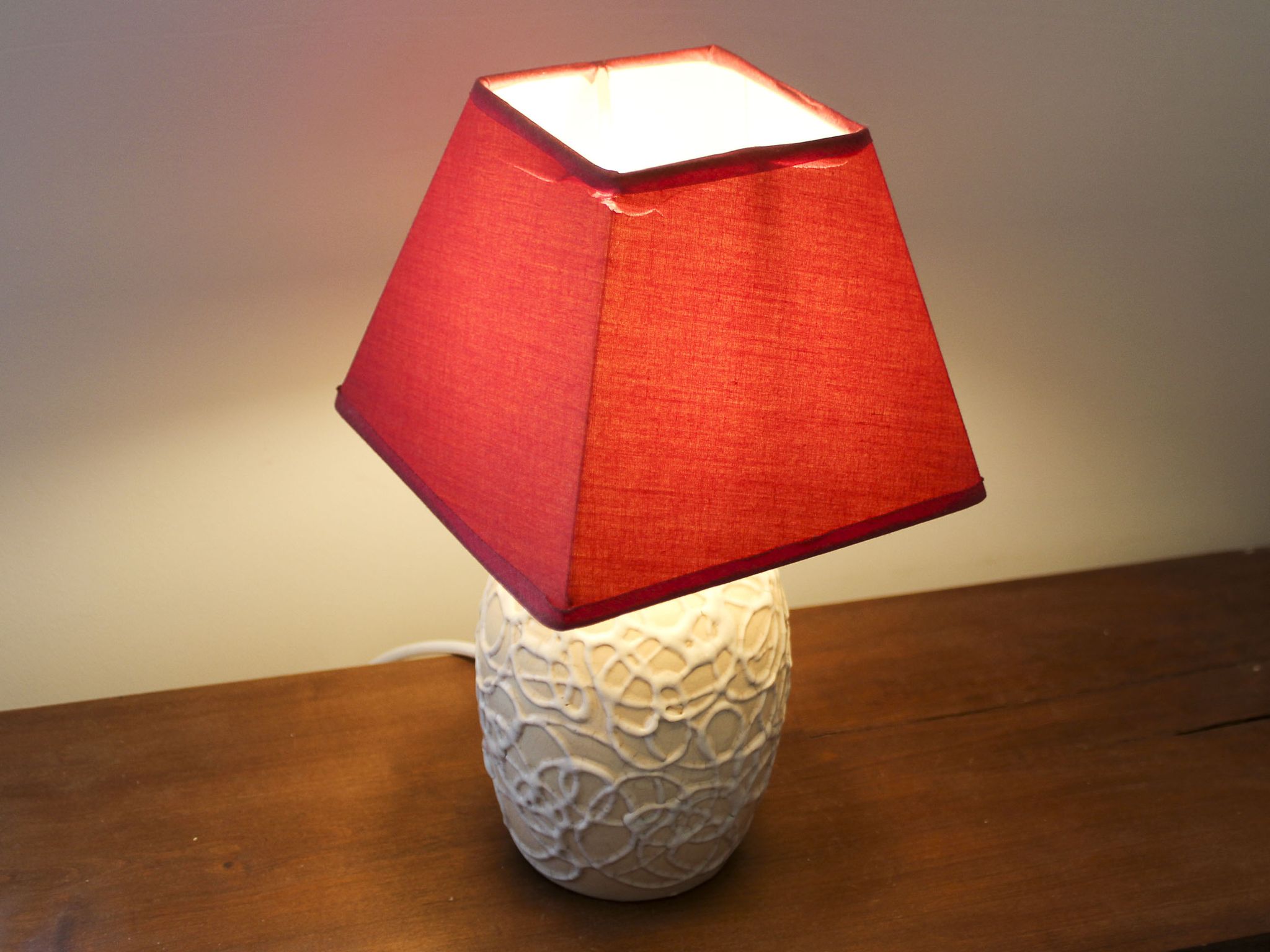 Pied de lampe en céramique