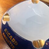 blue and gold Ricard advertising ashtray, ceramic