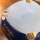 blue and gold Ricard advertising ashtray, ceramic