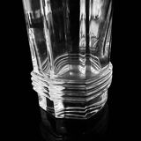 6x Christian Dior Crystal Longdrink Glasses - 1980s Art Deco Revival