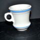 Sarreguemines coffee cups brulot in opaque china bistro.
