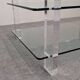 Glass and Lucite coffee table by Karl Springer, USA circa 1980