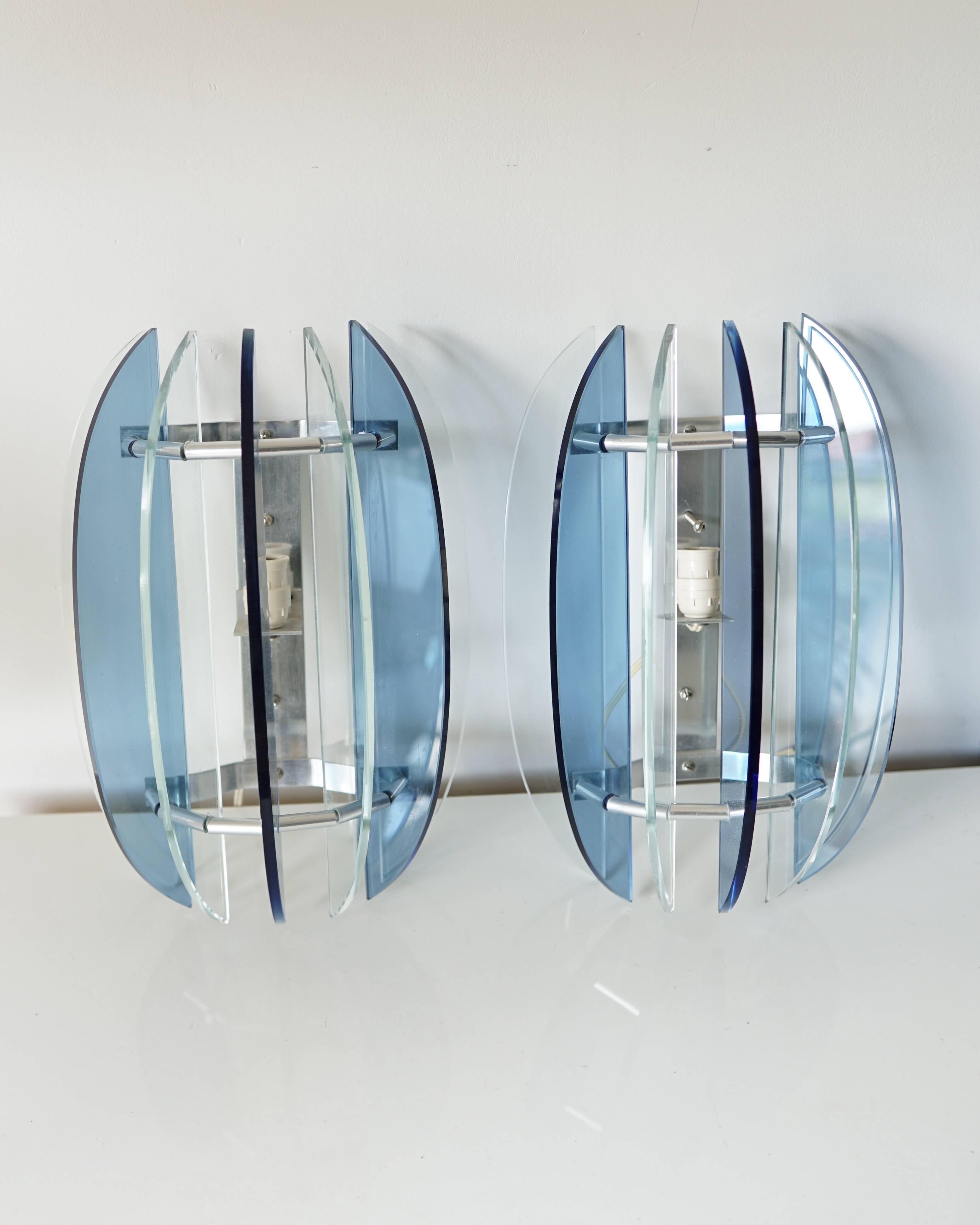 Pair of Italian VECA wall lights - 1960s