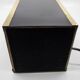 Executive table lamp, black and gold, Italian design 1970
