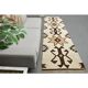 1970s Turkish Oushak Handmade Wool Cotton Beige Runner Rug 95x327